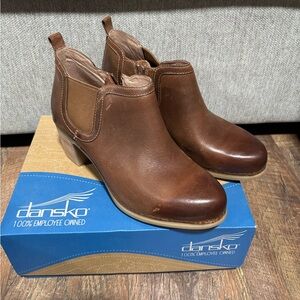 Dansko Women's Chestnut Ankle Booties